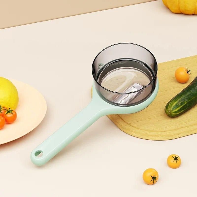 Ergonomic Peeler with Storage Box – Dual-Blade for Smooth & Hard Peeling, Compact & Easy to Use