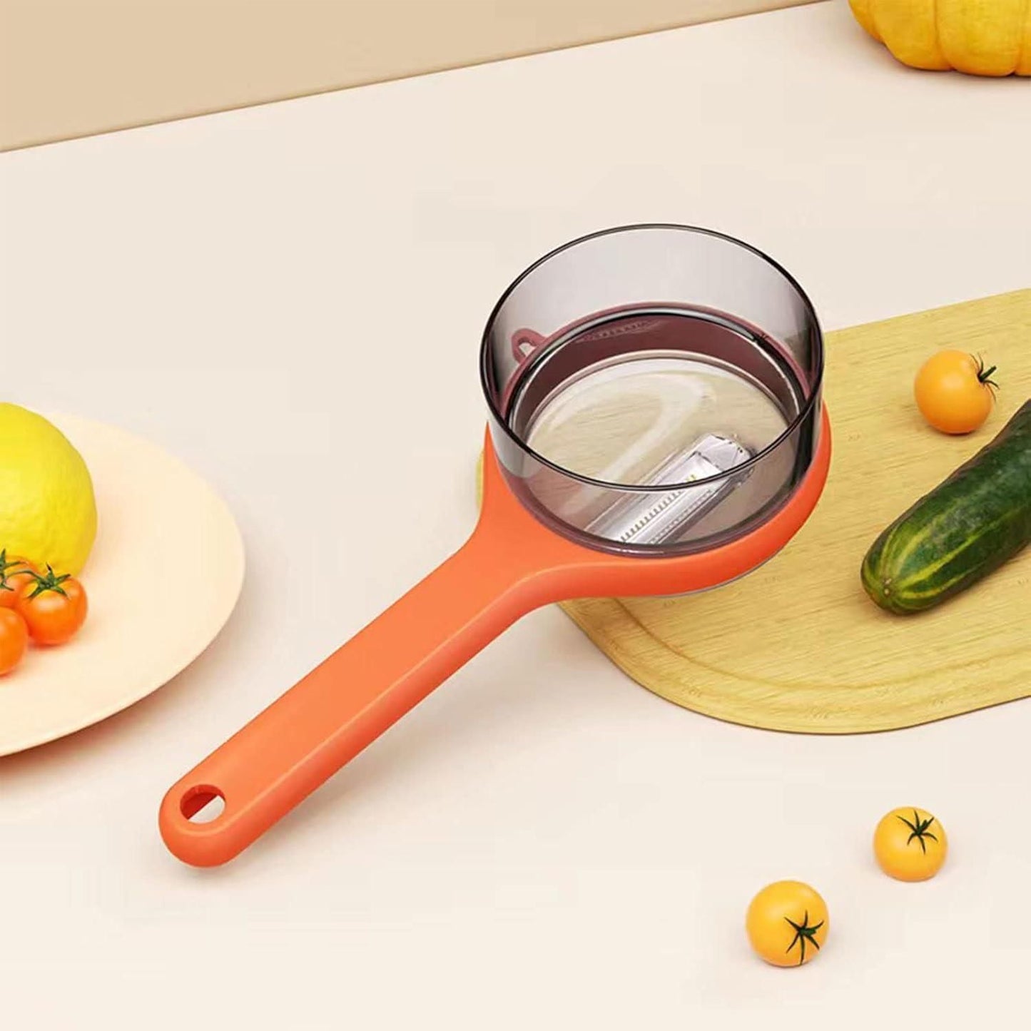 Ergonomic Peeler with Storage Box – Dual-Blade for Smooth & Hard Peeling, Compact & Easy to Use