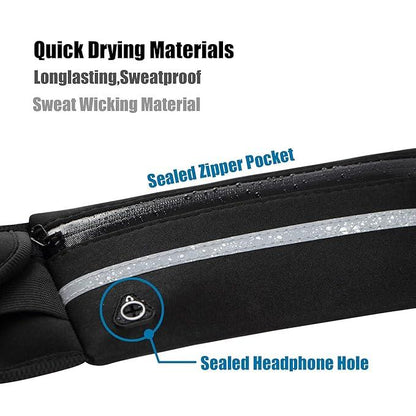 All-in-One Crossbody Sling Bag – Universal Phone Pouch with Water Bottle Holder & Large Zipper Pocket