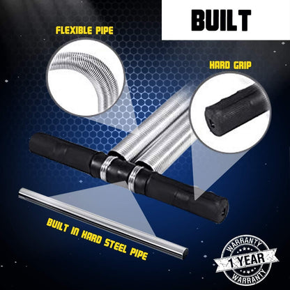 360° Rotating Flexible Hose with Steel-Reinforced Grip – Heavy Duty Swivel Pipe for Multi-Angle Use